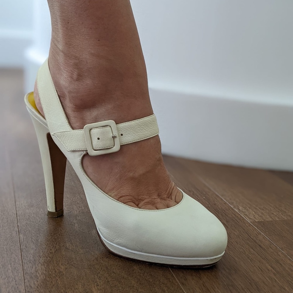 White Summer Heels